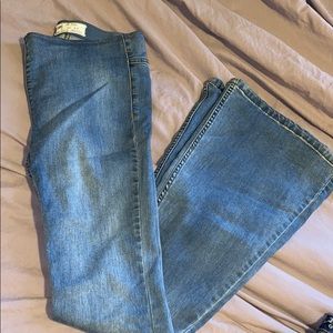 Light wash free people flare jeans